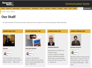 Safe Space logos on the website of the Communication Center