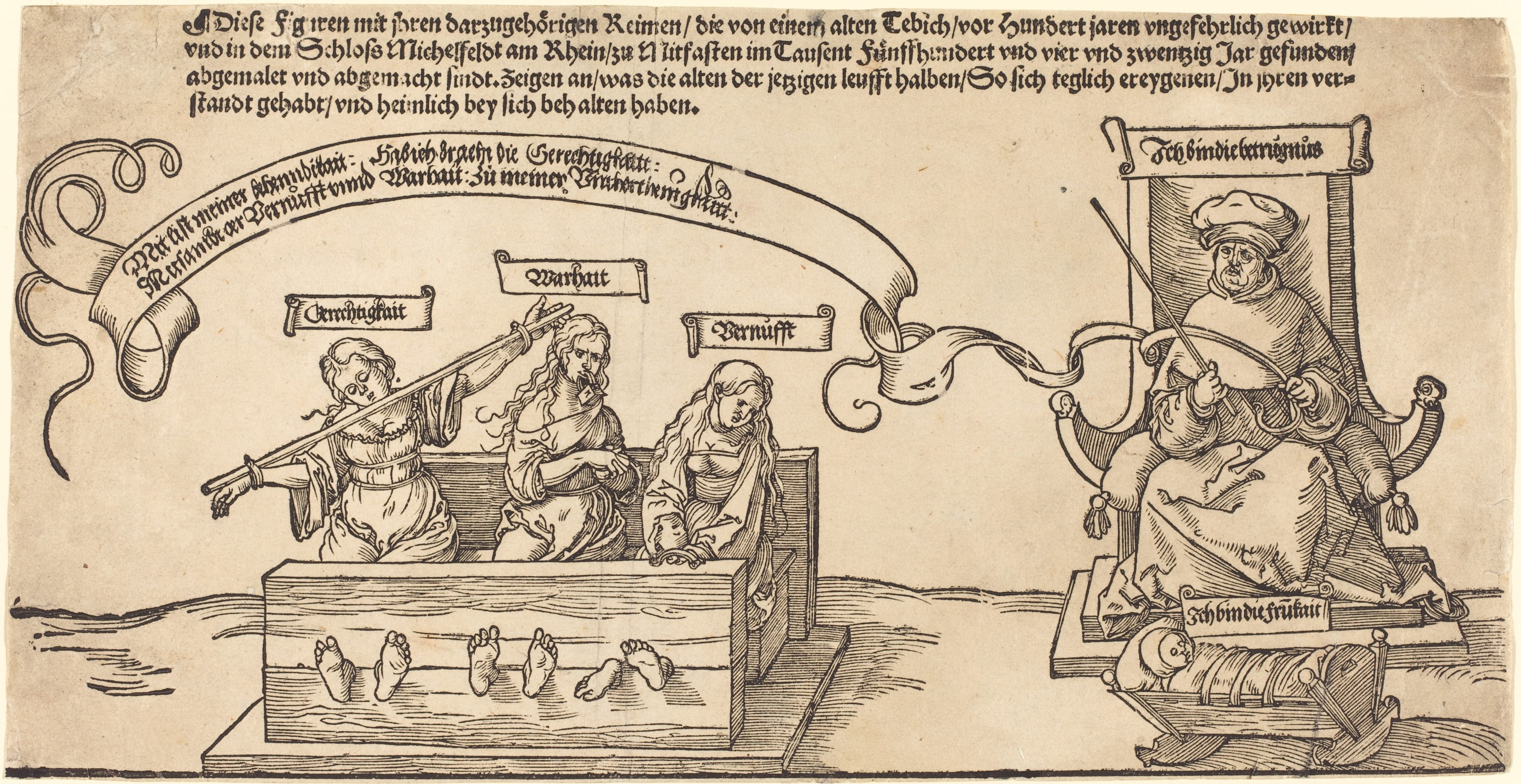 Albrecht_Dürer_-_Justice,_Truth_and_Reason_in_the_Stocks_with_the_Seated_Judge_and_Sleeping_Piety