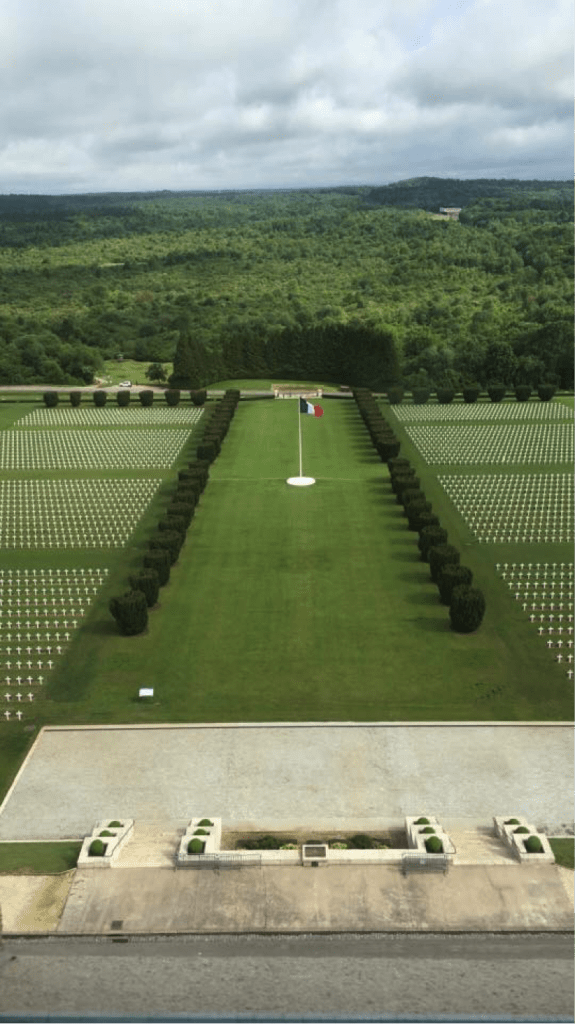 One of the Verdun cemeteries outside of the Douaumont Ossuary 