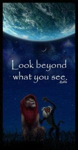 Look beyond what you see