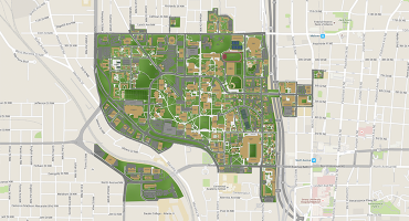 A small map of Georgia Tech buildings in Atlanta, GA