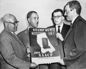 Thurgood Marshall (right) with NAACP leaders.