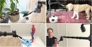 Four examples of tasks performed by the robot.