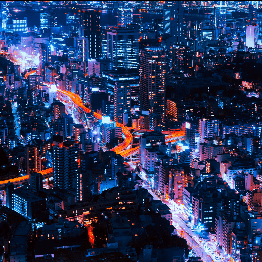 Japan at night