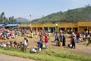A typical market in Rwanda.